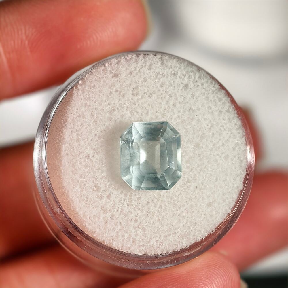 2.95ct Aquamarine Square Cut Gemstone